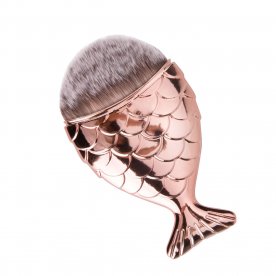 Pędzel rybka rose gold S