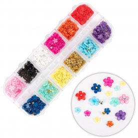 Kasetka z ozdobami akrylowe...