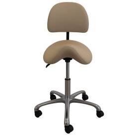 Krzesło "siodło" z oparciem...