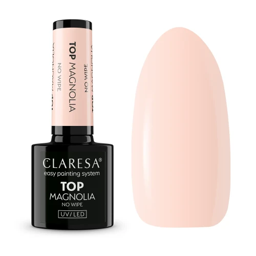 Claresa-Top-No-Wipe-Magnolia--cieply-odcien-brzoskwini-na-paznokciach.webp